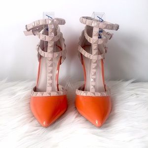 COPY - Orange Studded Heels